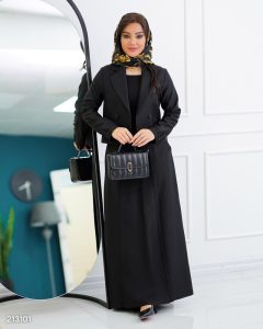 ست کت دامن پیله دار بلورین